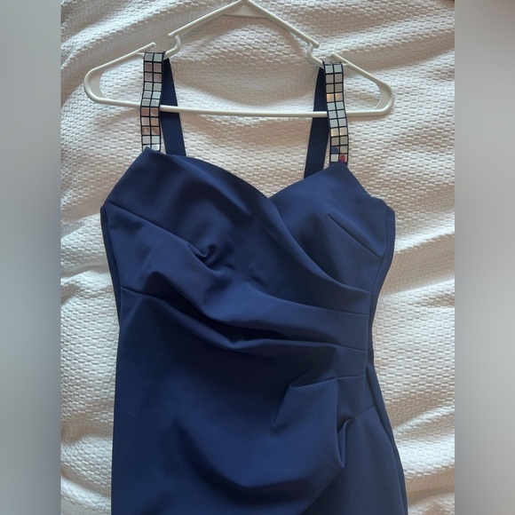 Chiara Boni Navy Shami Sleeveless Midi Dress NWT - Picture 10 of 16